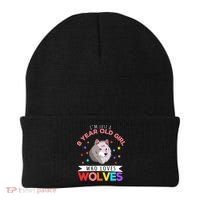 I'm Just A 8 Year Old Who Loves Wolves Wolf Lover Beanie thumb 0