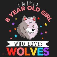 I'm Just A 8 Year Old Who Loves Wolves Wolf Lover Beanie thumb 2