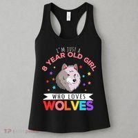 I'm Just A 8 Year Old Who Loves Wolves Wolf Lover Women's Tank Top thumb 3