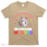 I'm Just A 8 Year Old Who Loves Wolves Wolf Lover T-Shirt thumb 0