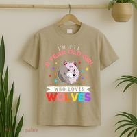 I'm Just A 8 Year Old Who Loves Wolves Wolf Lover T-Shirt thumb 2