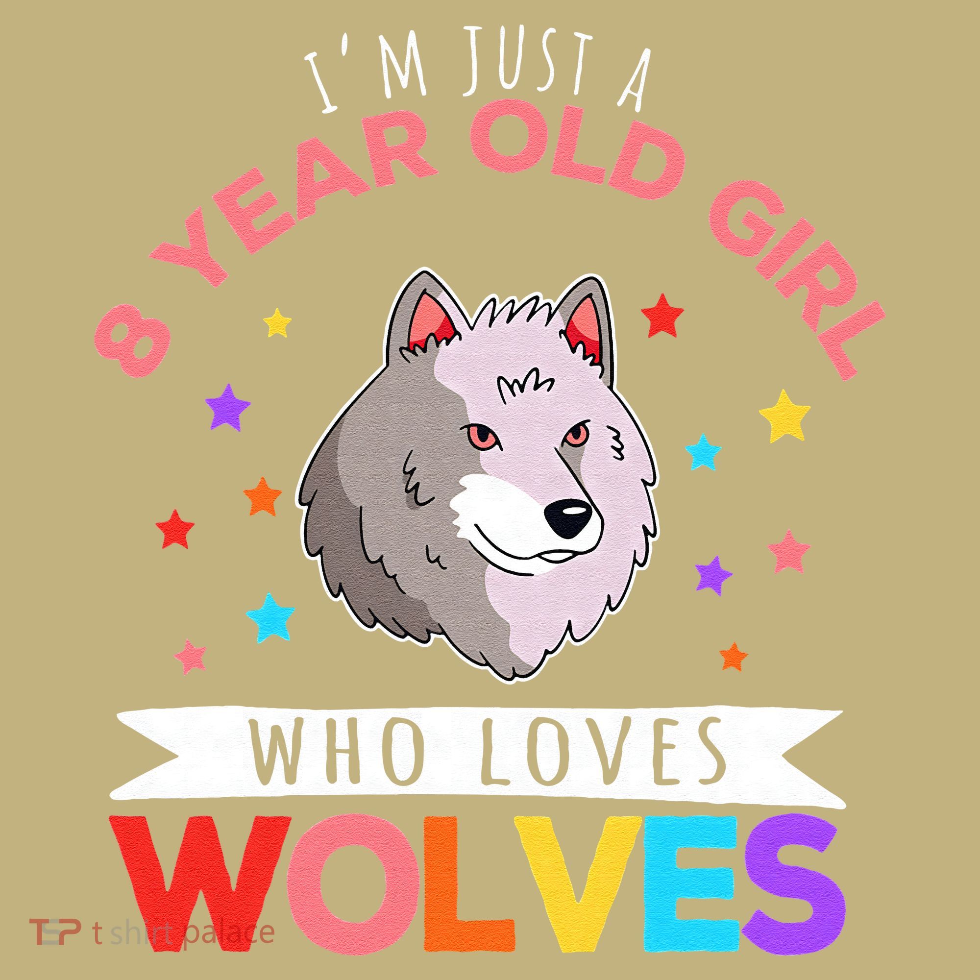 I'm Just A 8 Year Old Who Loves Wolves Wolf Lover Mousepad