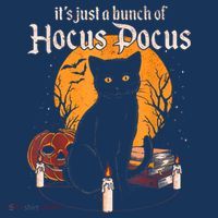 It's Just A Bunch Of Hocus Pocus Funny Halloween Black Cat Coaster thumb 2