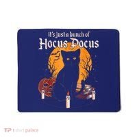 It's Just A Bunch Of Hocus Pocus Funny Halloween Black Cat Mousepad thumb 0