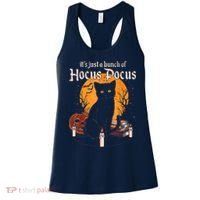 It's Just A Bunch Of Hocus Pocus Funny Halloween Black Cat Women's Tank Top thumb 0