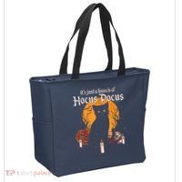 It's Just A Bunch Of Hocus Pocus Funny Halloween Black Cat Tote Bag thumb 2