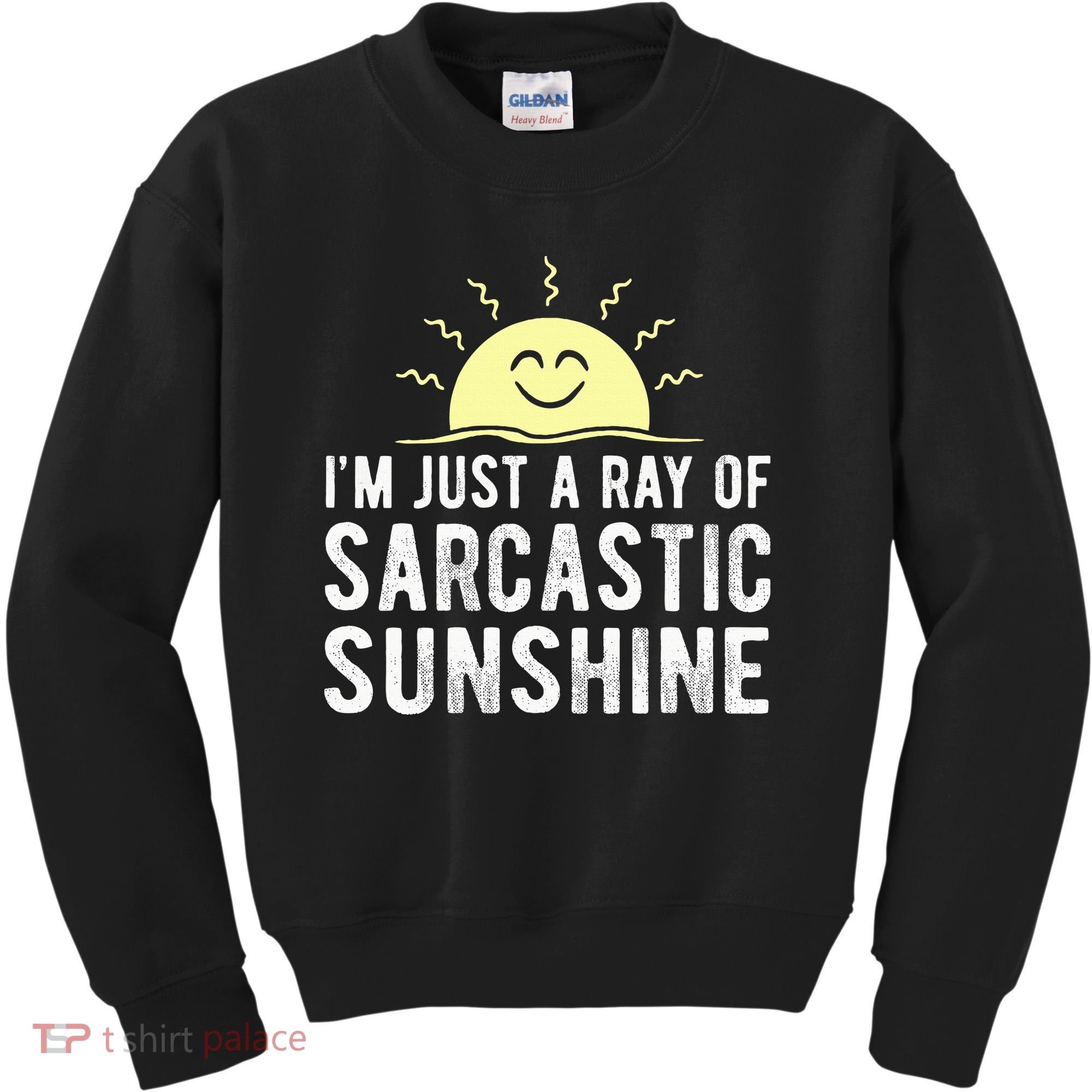 I’m Just A Ray Of Sarcastic Sunshine Funny Sarcastic Saying Kids Sweatshirt