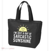 I’m Just A Ray Of Sarcastic Sunshine Funny Sarcastic Saying Tote Bag thumb 3