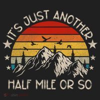 ItS Just Another Half Mile Or So Funny Hiking Golf Towel thumb 3