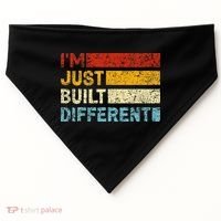 I'm Just Built Different USA-Made Doggie Bandana thumb 0
