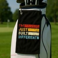 I'm Just Built Different Golf Towel thumb 2