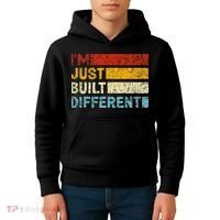 I'm Just Built Different Kids Hoodie thumb 4