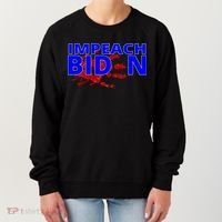 Impeach Joe Biden Bloody Handprint Women's Sweatshirt thumb 0