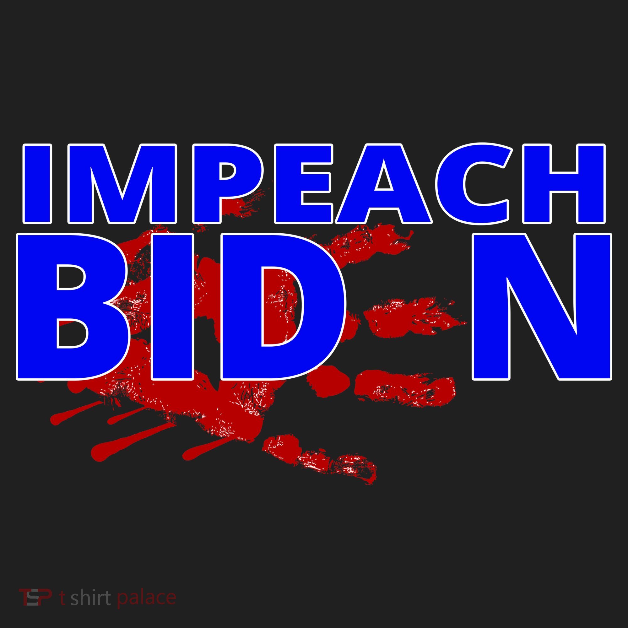 Impeach Joe Biden Bloody Handprint Women's Sweatshirt