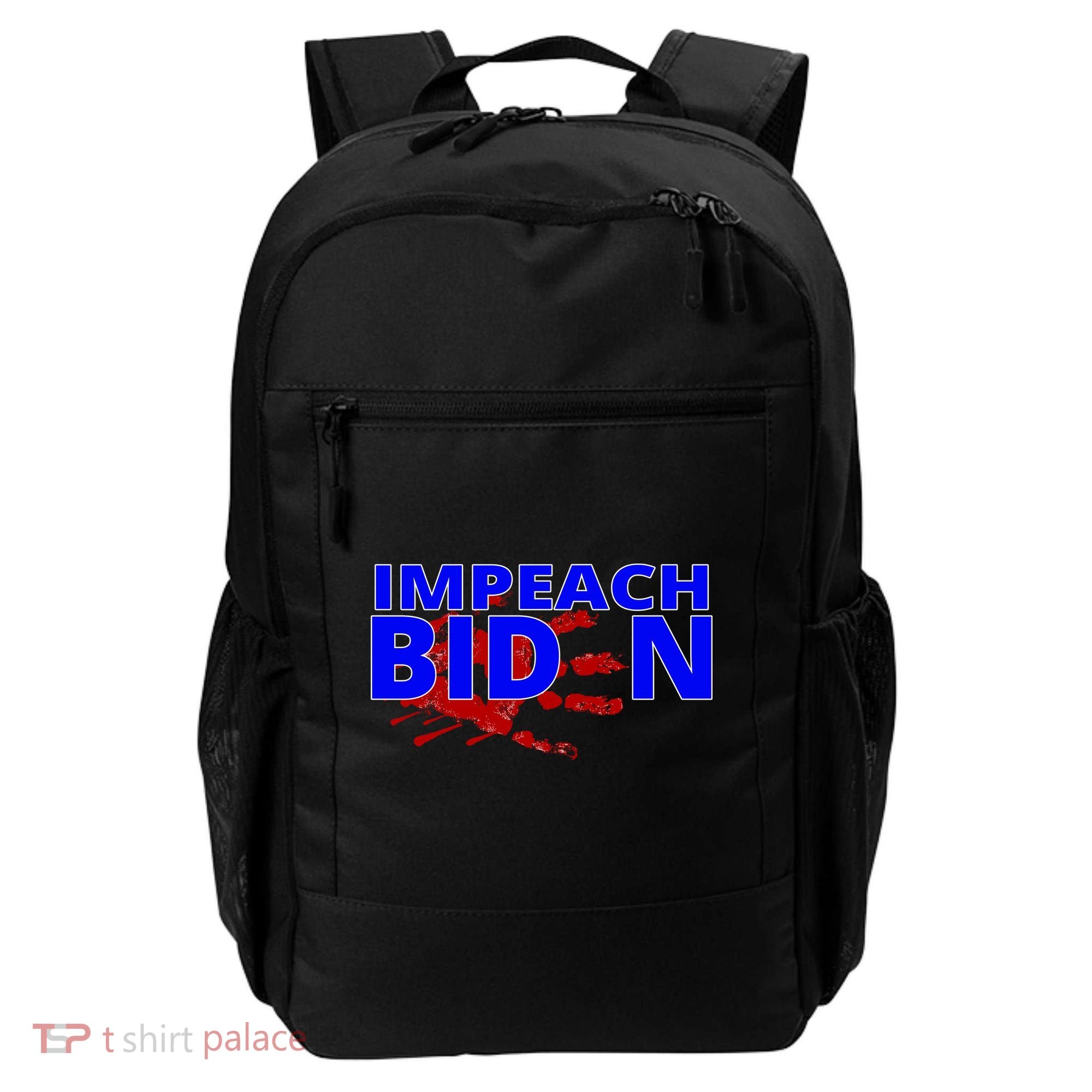 Impeach Joe Biden Bloody Handprint Backpack