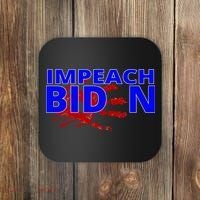 Impeach Joe Biden Bloody Handprint Coaster thumb 0