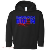 Impeach Joe Biden Bloody Handprint Toddler Hoodie thumb 0