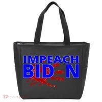 Impeach Joe Biden Bloody Handprint Tote Bag thumb 0