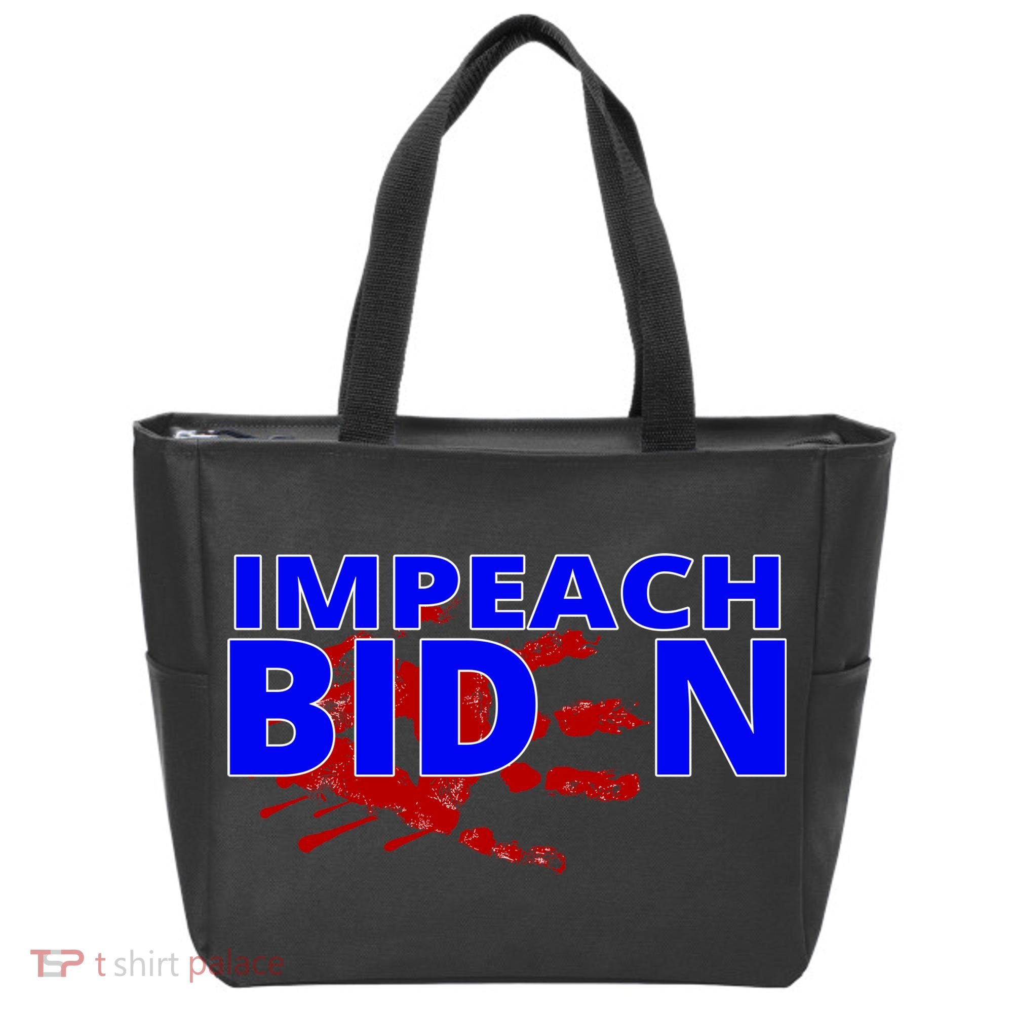 Impeach Joe Biden Bloody Handprint Tote Bag