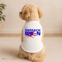 Impeach Joe Biden Bloody Handprint Doggie Tank thumb 2