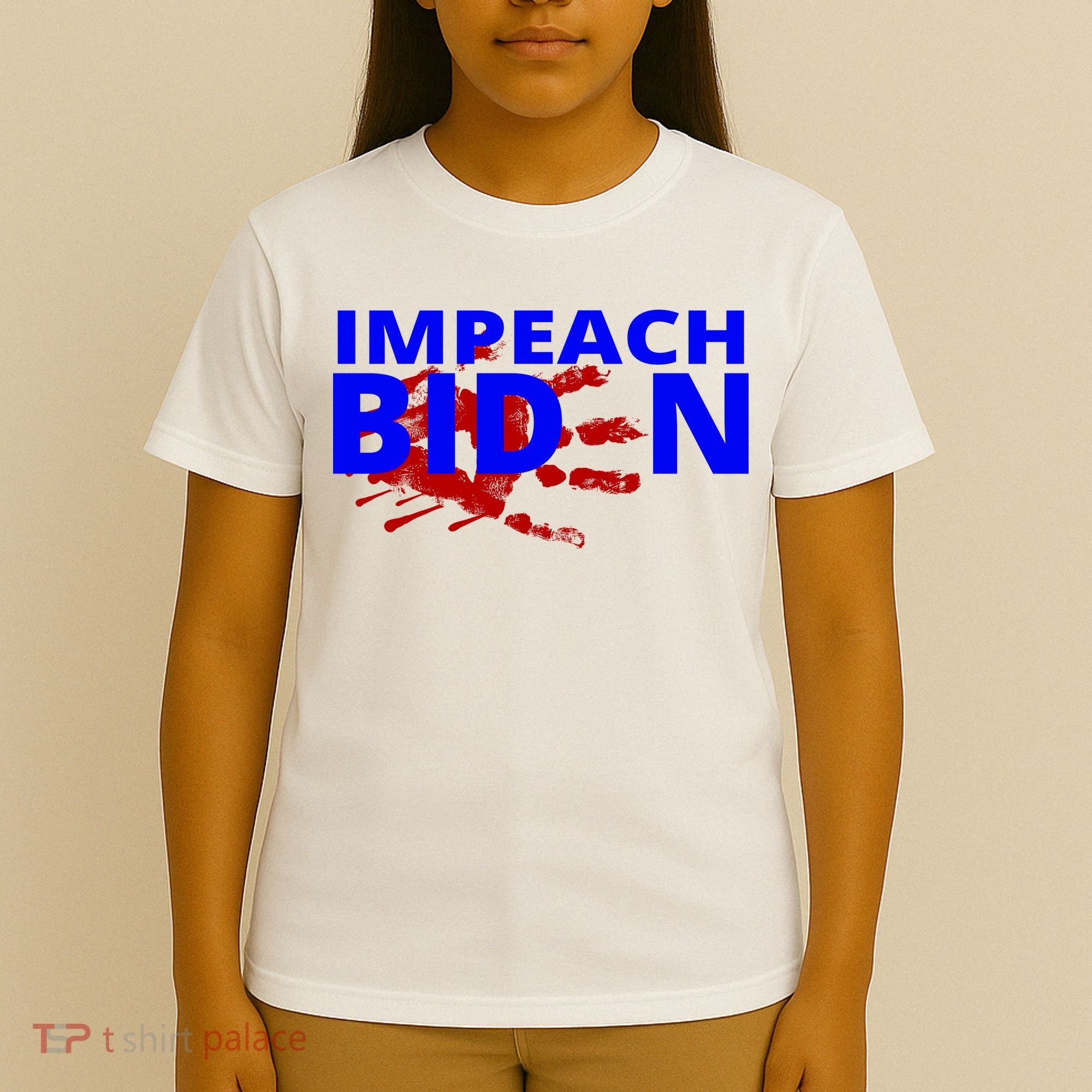 Impeach Joe Biden Bloody Handprint T-Shirt