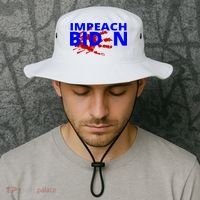 Impeach Joe Biden Bloody Handprint Bucket Hat thumb 2