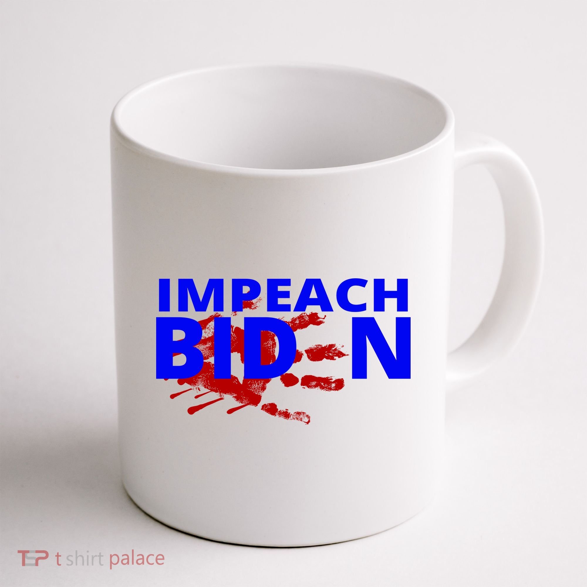 Impeach Joe Biden Bloody Handprint Coffee Mug