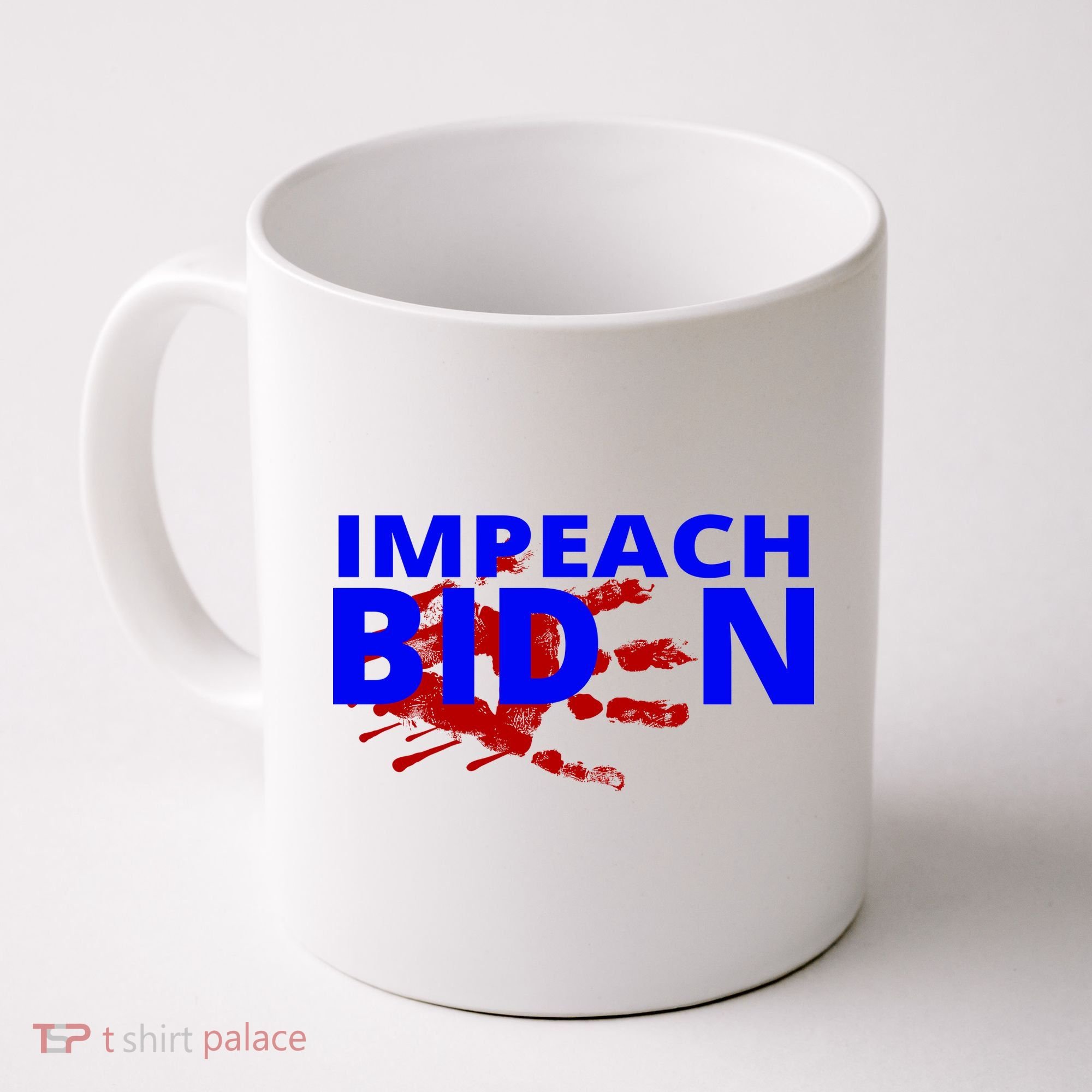 Impeach Joe Biden Bloody Handprint Coffee Mug