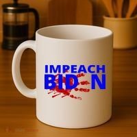 Impeach Joe Biden Bloody Handprint Coffee Mug thumb 4