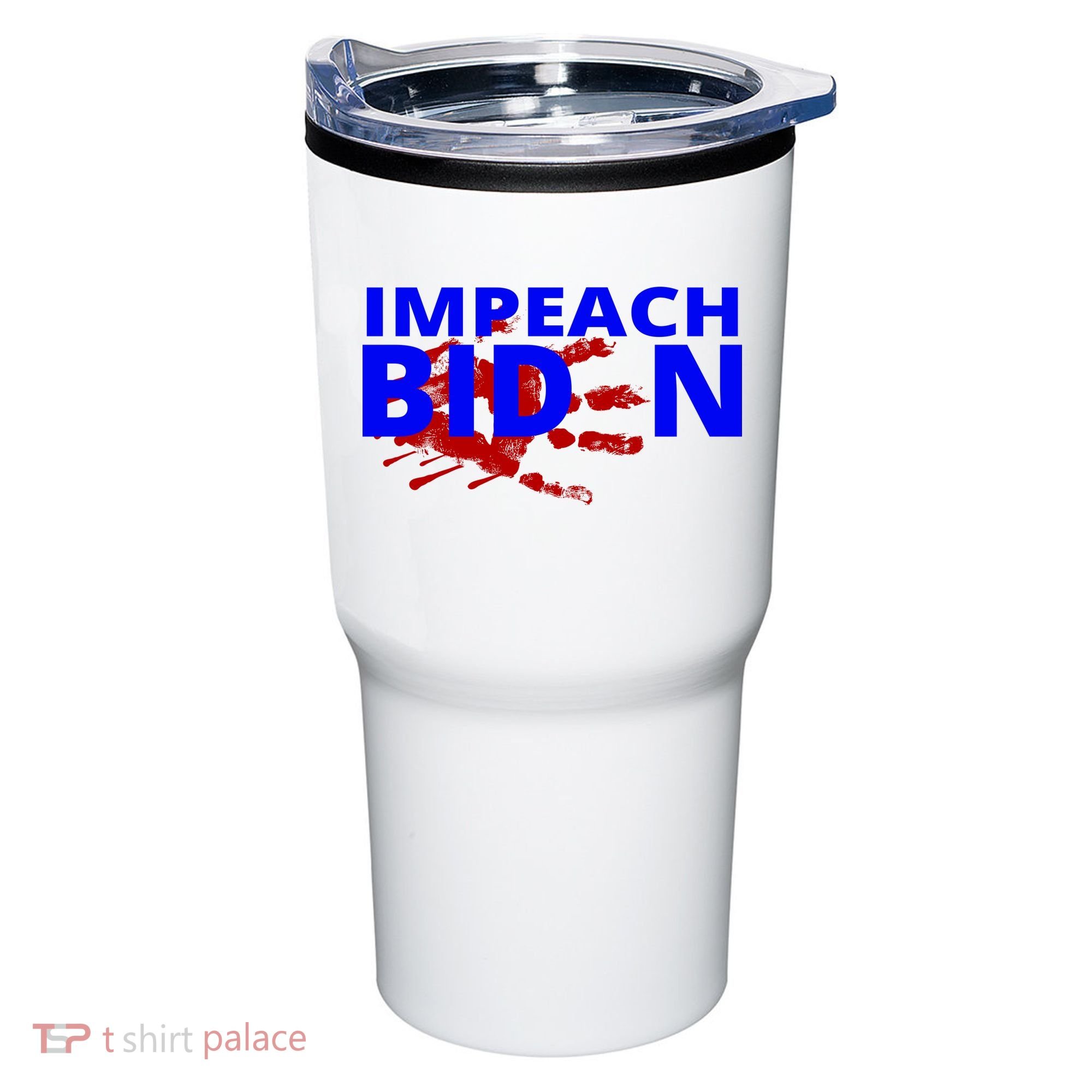 Impeach Joe Biden Bloody Handprint Tumbler