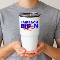 Impeach Joe Biden Bloody Handprint Tumbler thumb 2