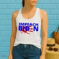 Impeach Joe Biden Bloody Handprint Women's Tank Top thumb 2