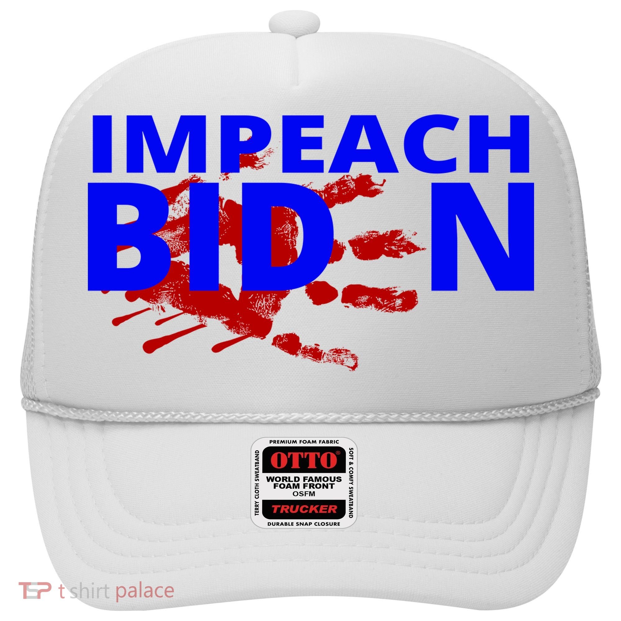 Impeach Joe Biden Bloody Handprint Hat