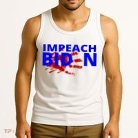 Impeach Joe Biden Bloody Handprint Tank Top thumb 3