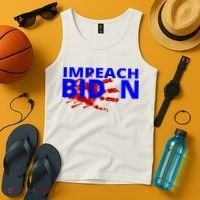 Impeach Joe Biden Bloody Handprint Tank Top thumb 4