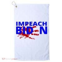 Impeach Joe Biden Bloody Handprint Golf Towel thumb 0