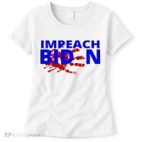 Impeach Joe Biden Bloody Handprint Women's T-Shirt thumb 0
