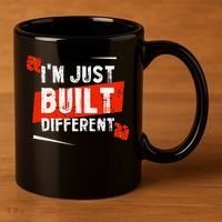 IM Just Built Different 11oz C Handle Ceramic Mug thumb 3
