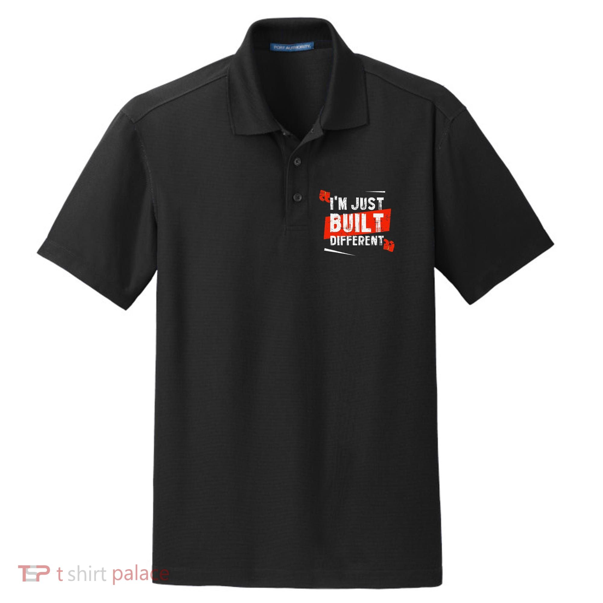 IM Just Built Different Dry Zone Grid Polo
