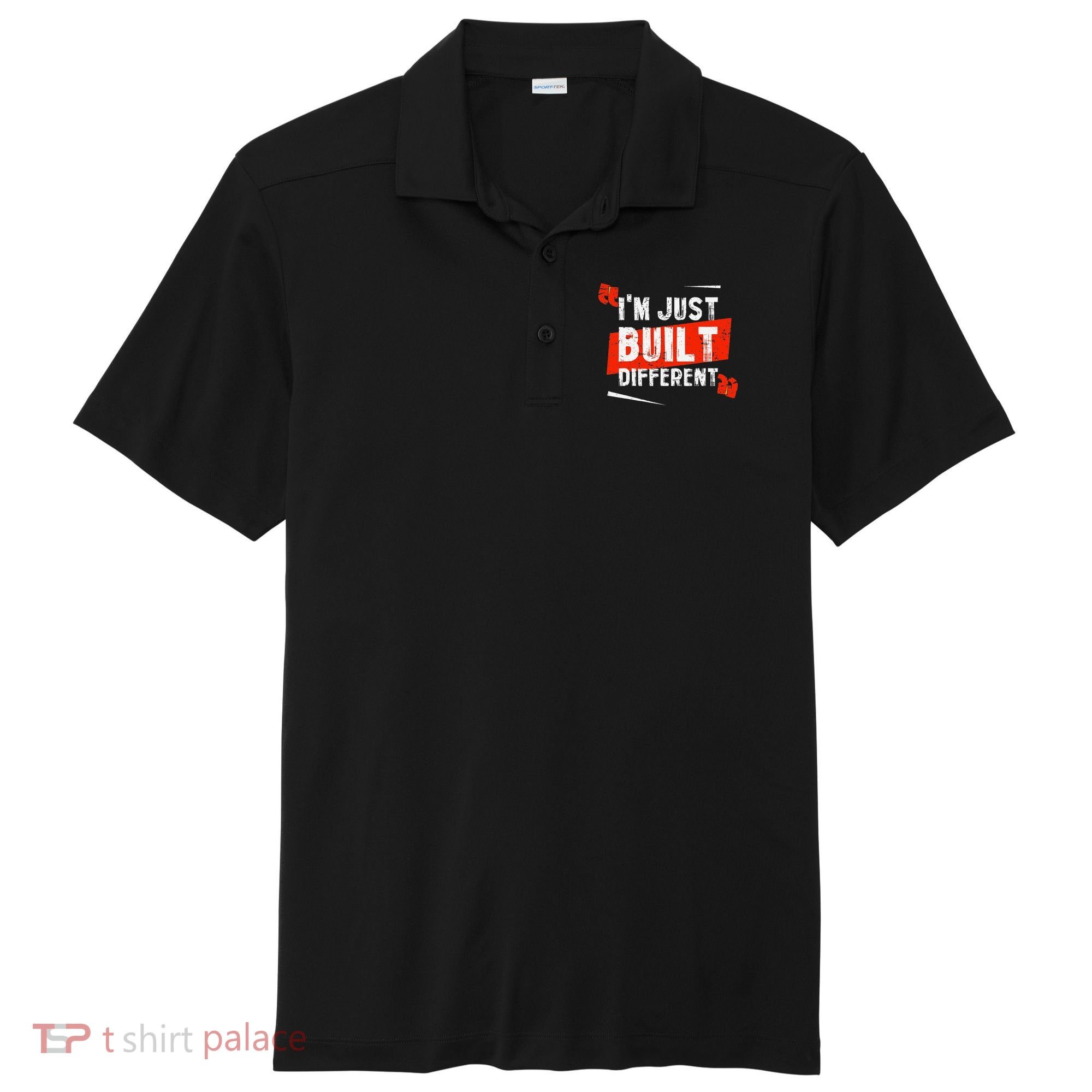 IM Just Built Different Sport-Tek Posi-UV Pro Polo