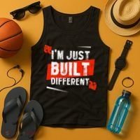 IM Just Built Different Tank Top thumb 4