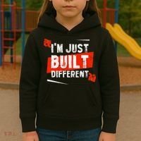 IM Just Built Different Kids Hoodie thumb 3