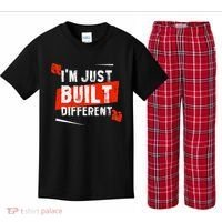 IM Just Built Different Kids Plaid Pajama Set thumb 0
