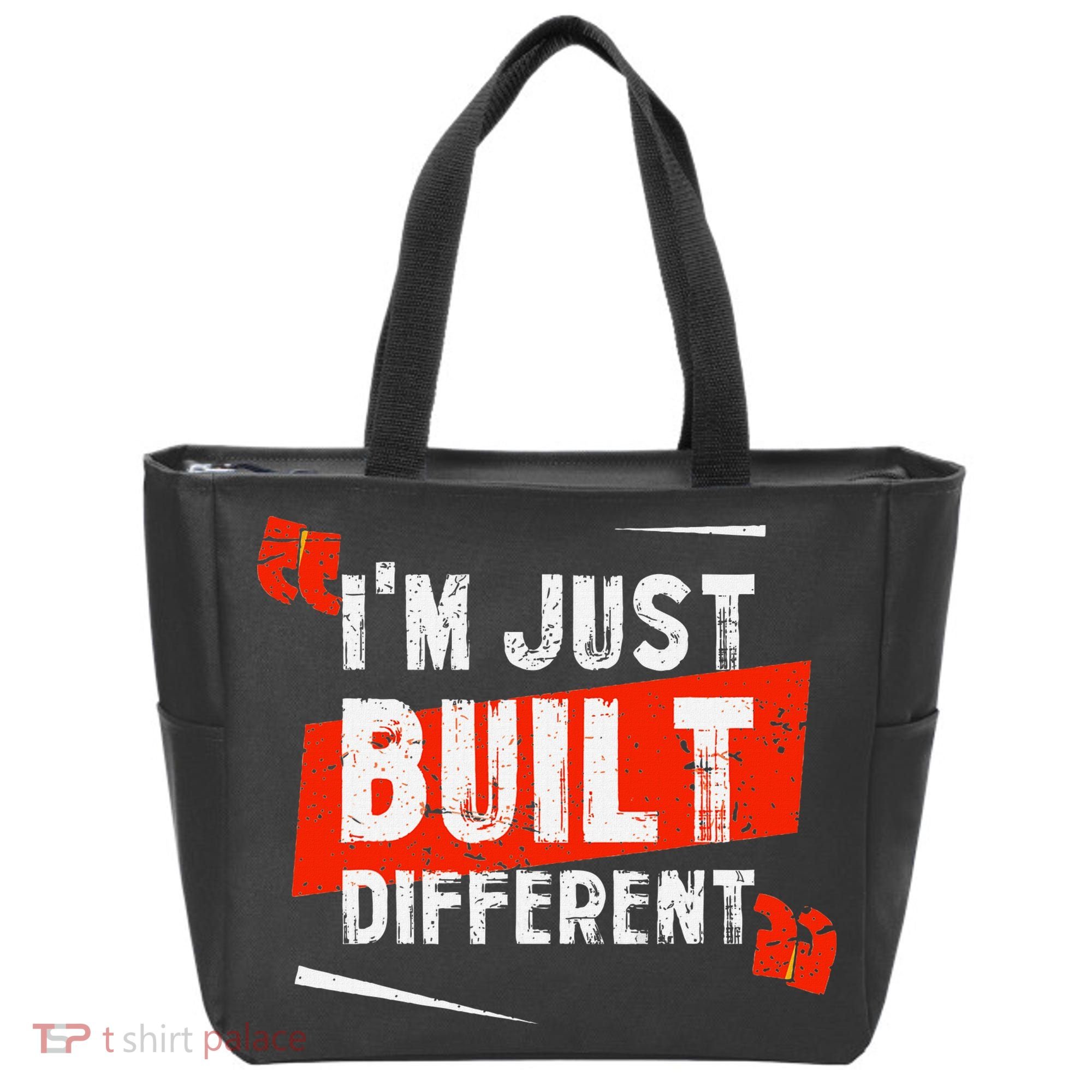 IM Just Built Different Tote Bag