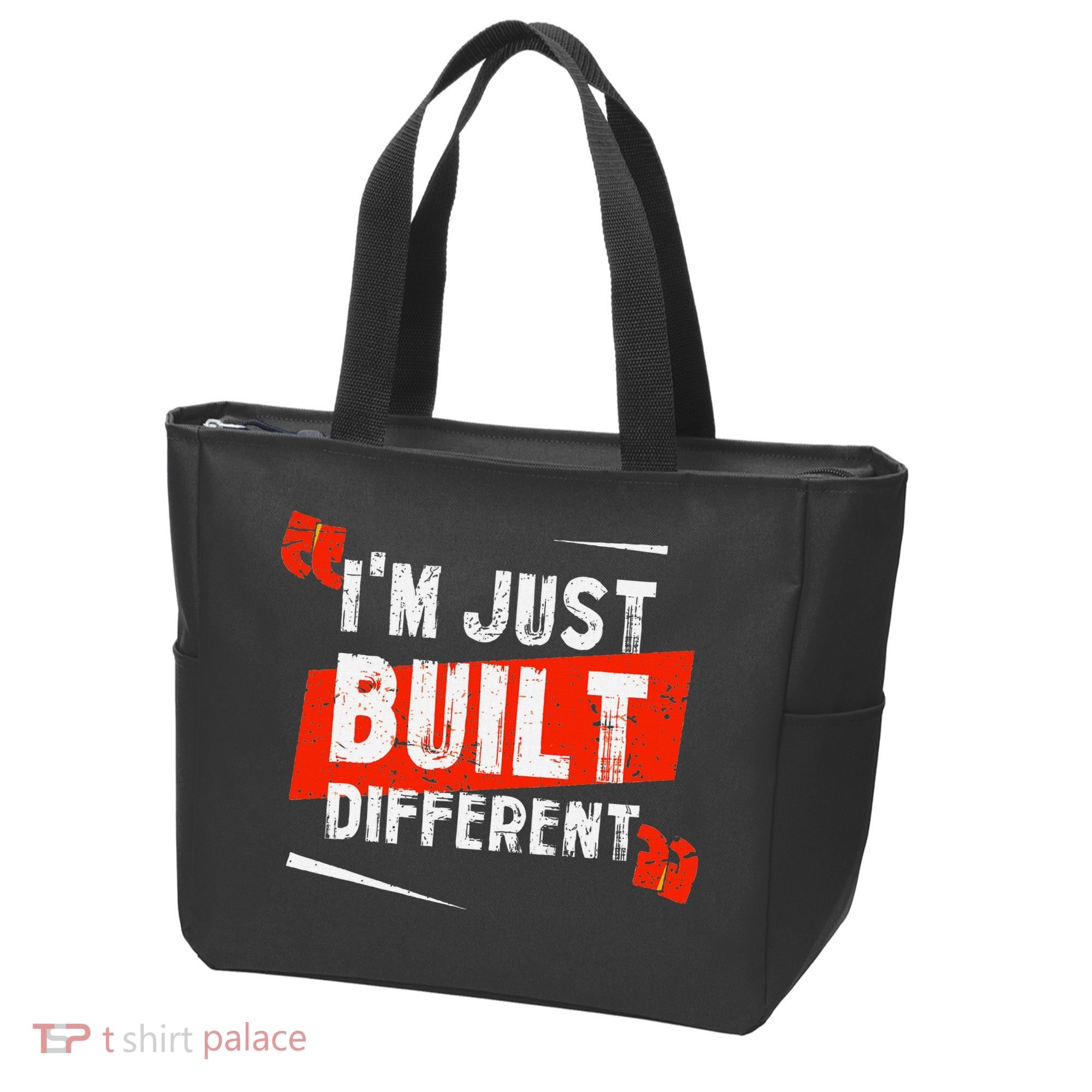 IM Just Built Different Tote Bag