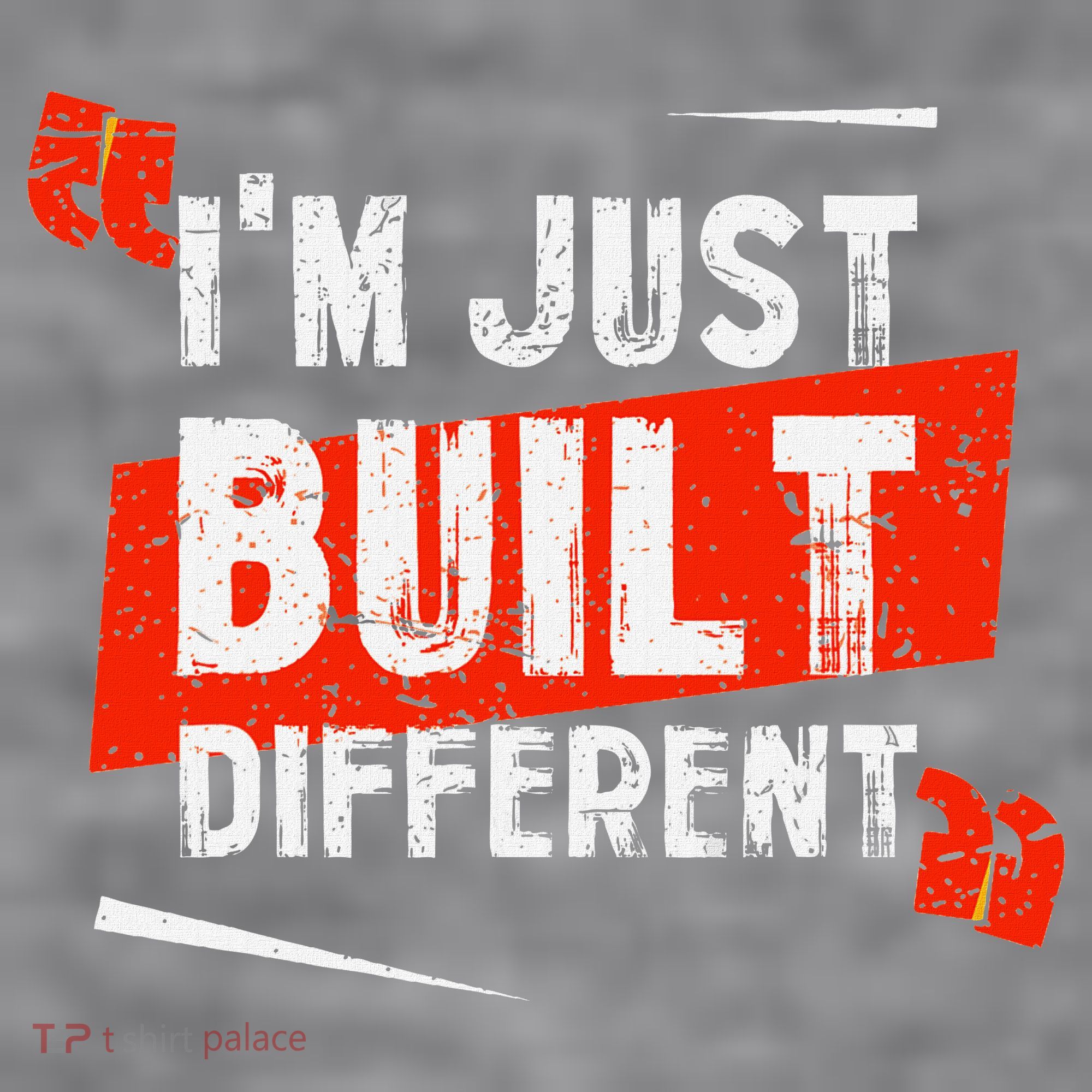 IM Just Built Different Women's Racerback Cropped Tank