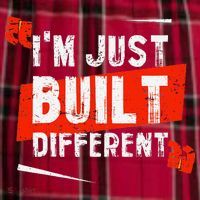 IM Just Built Different Men's Flannel Plaid Pajama Pants thumb 2