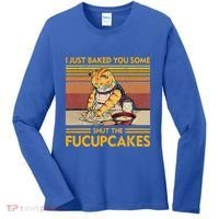 I Just Baked You Some Shut The Fucupcakes Women's Long Sleeve Shirt thumb 0