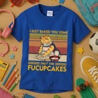 I Just Baked You Some Shut The Fucupcakes Kids T-Shirt thumb 3
