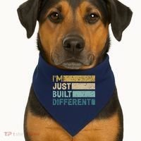 IM Just Built Different USA-Made Doggie Bandana thumb 1